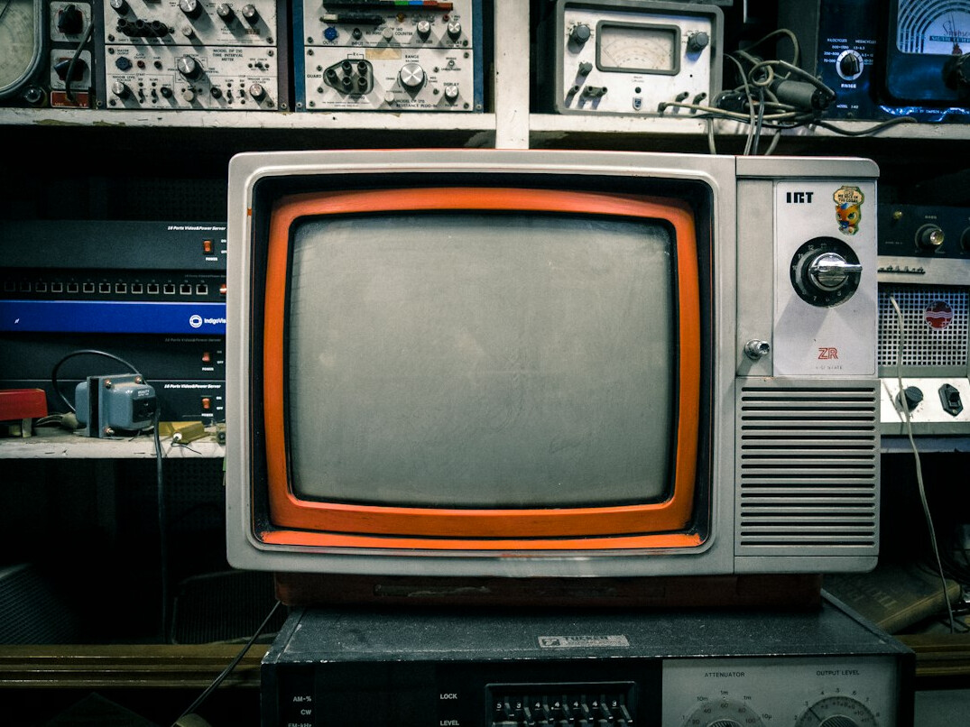 vintage television set