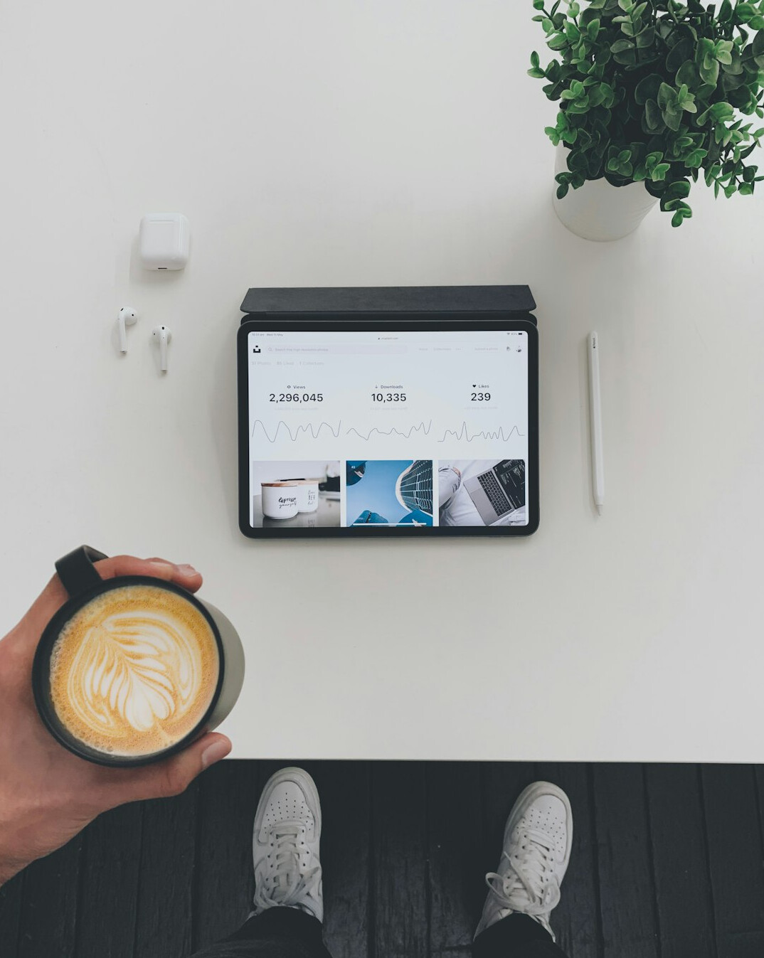 streaming service on tablet